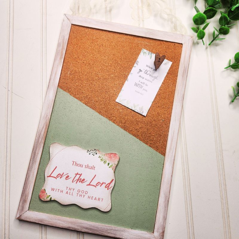 Heart Of Faith Corkboard Project- July 2024 Crafting & Christ Kit
