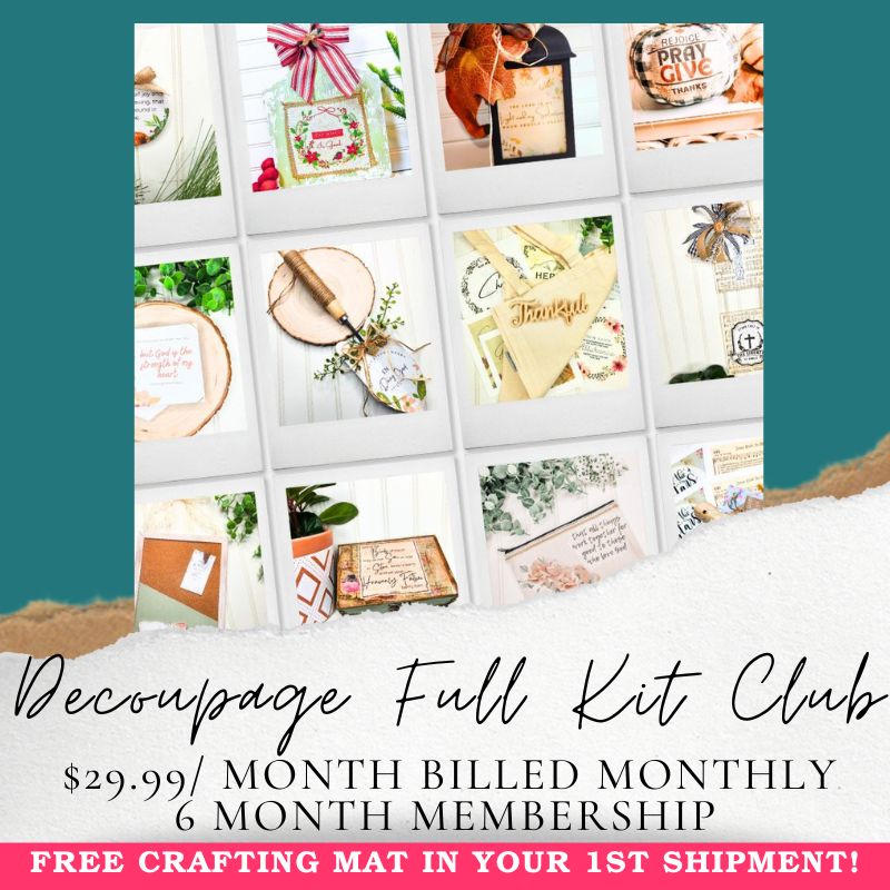 Crafting & Christ Decoupage Kit Club Membership [6 Months