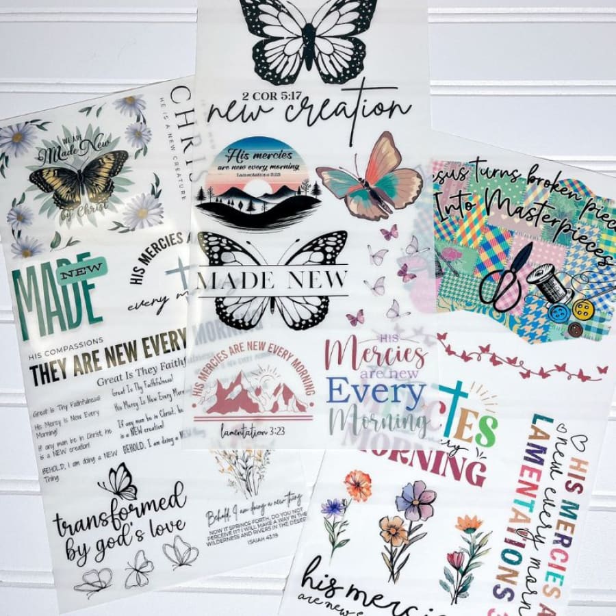 All Things New Rub On Transfers