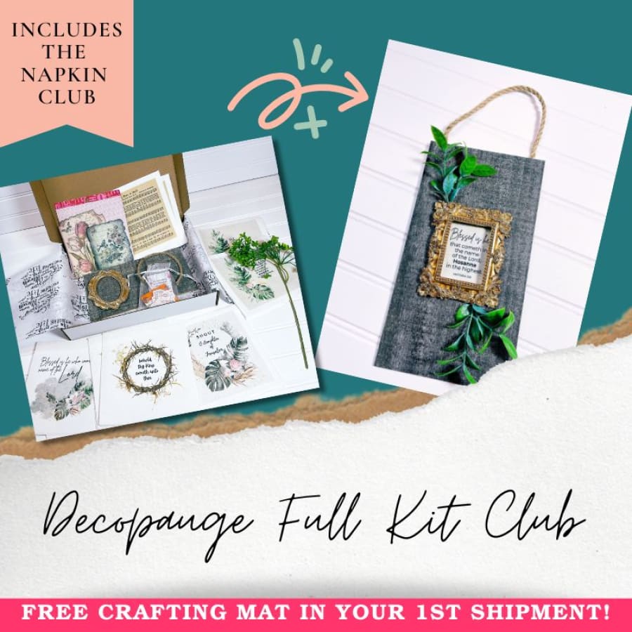 Crafting & Christ Decoupage Kit Club Membership [6 Months