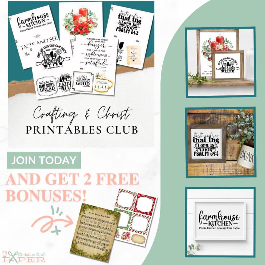 Crafting & Christ Printables Club