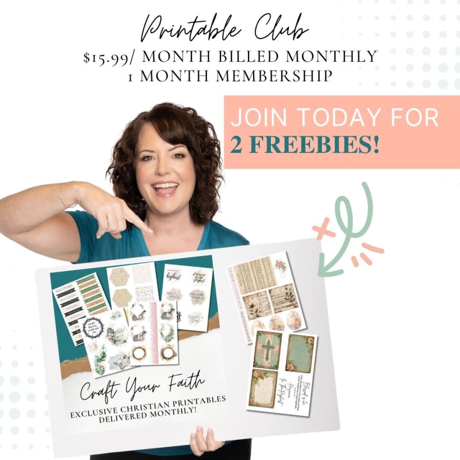 Crafting & Christ Printables Club Membership [1 Month]