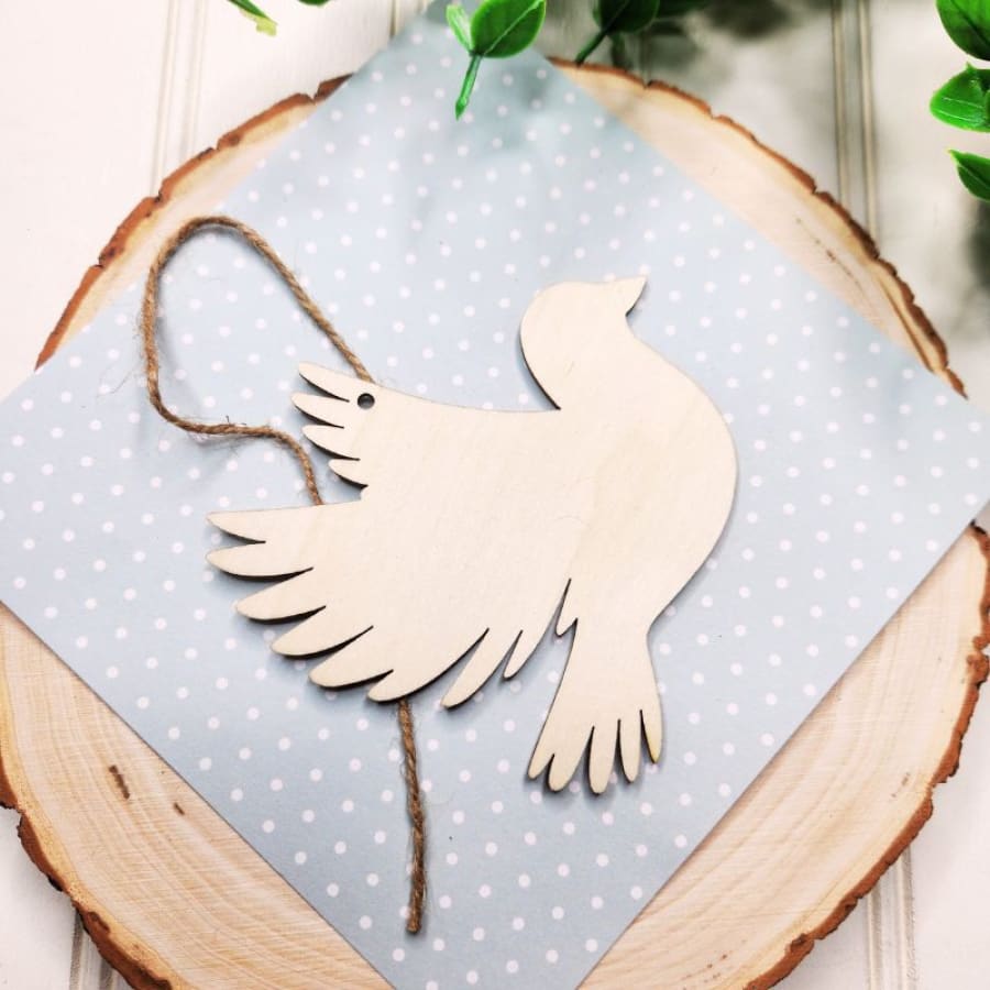 Dove Shaped Craft Cutout For Decoupage