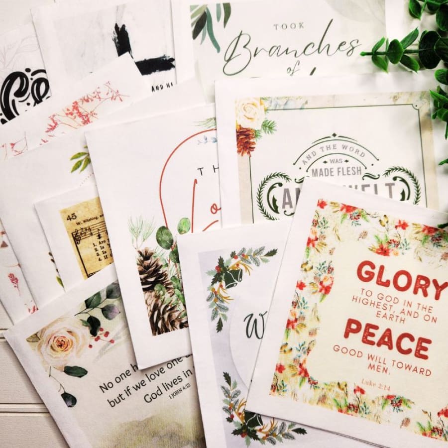 Holy Holidays Decoupage Napkin Set | 13 Napkin Bundle