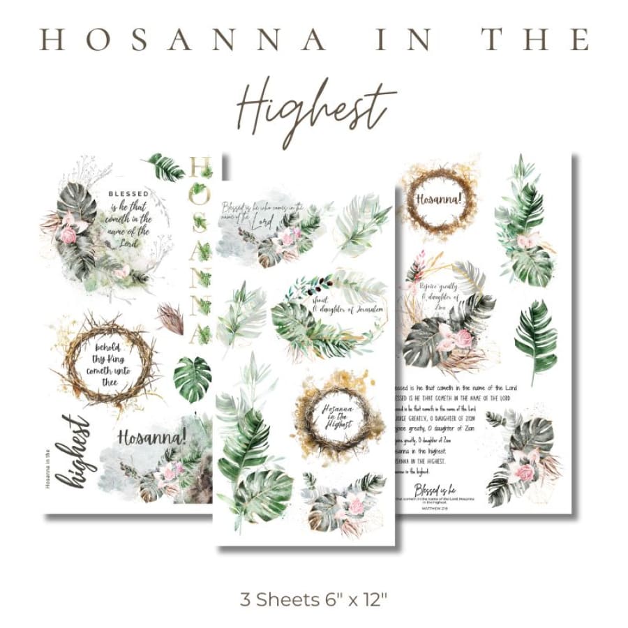 Hosanna In The Highest Rub On Transfers