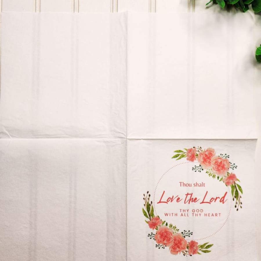 Love The Lord Matthew 22:37 Christian Paper Decoupage