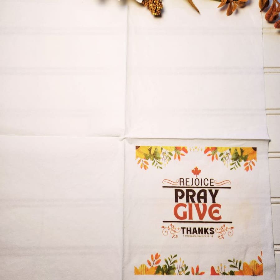 Rejoice Pray Give 1 Thessalonians 5:16-18 Christian Paper