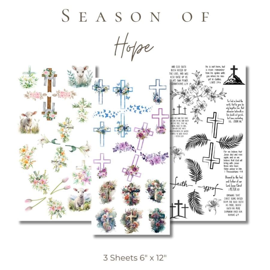 Season of Hope Premium Rub On Transfers