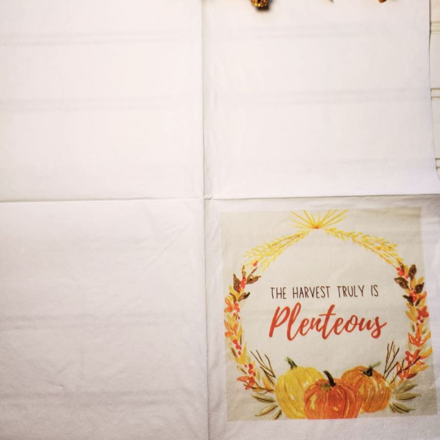 The Harvest Matthew 9:37 Christian Paper Decoupage Napkins