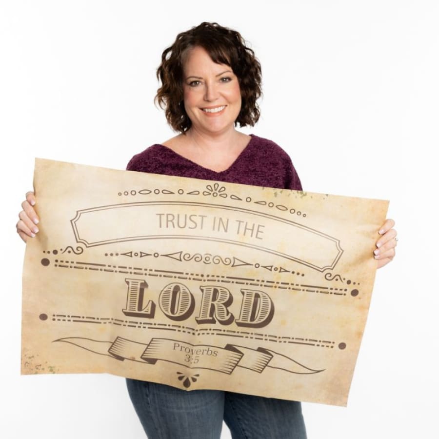 Trust In The Lord Proverbs 3:5 | Bible Verse Decoupage